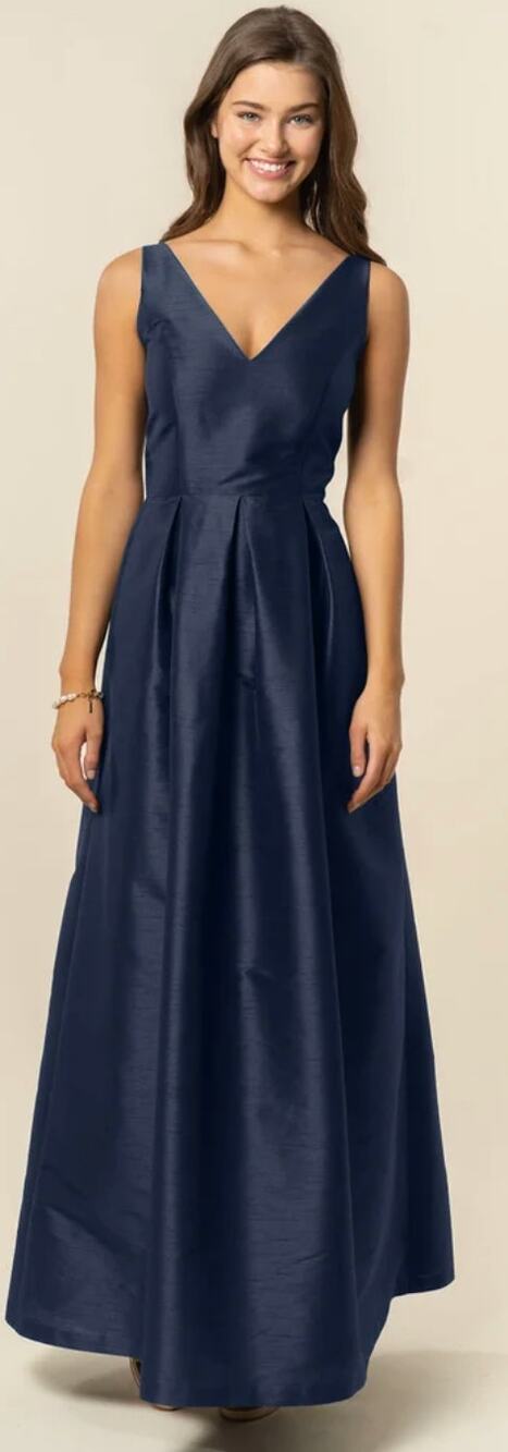 Lula Kate Harper Dress/ Dahlia Skirt Combo in Navy Blue Shantung Size 14 NEW